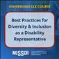 Best Practices for Diversity & Inclusion as a Disability Rep