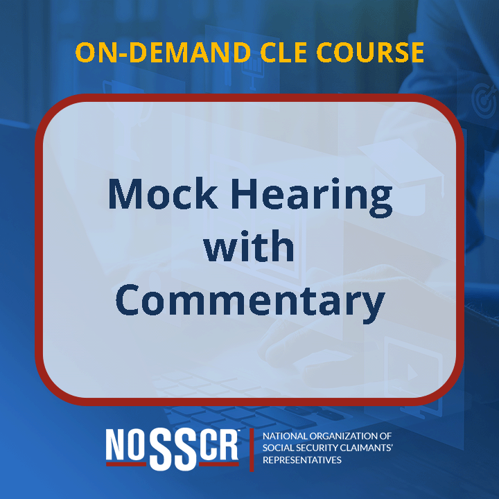 2023 Virtual Conference: Mock Hearing w/ Commentary