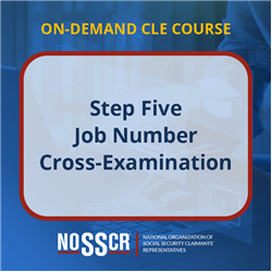 Step Five Job Number Cross-Examination