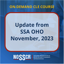 2023 Virtual Conference: Update from SSA OHO