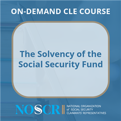 The Solvency of the Social Security Fund