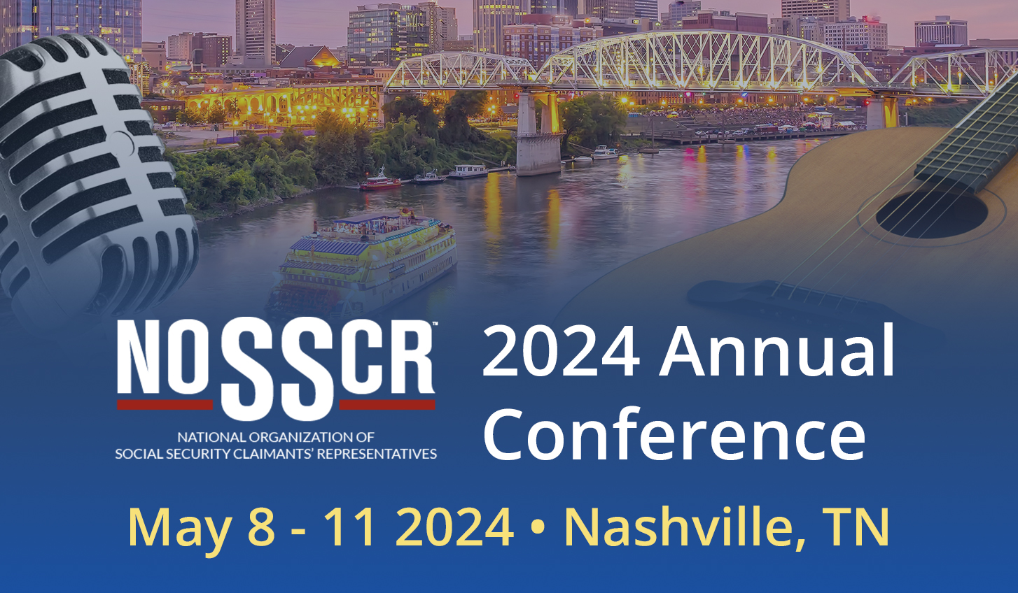 NOSSCR 2024 Annual Conference. May 8 - 11, 2024. Nashville, Tennessee